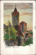 Ansichtskarte Nürnberg Luginsland - Gemälde 1909 - Nuernberg