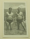 Two Naked Men In Swimming Trunks In The Sea - Personnes Anonymes