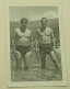 Two Naked Men In Swimming Trunks In The Sea - Personnes Anonymes