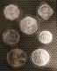 INDE - INDIA - SERIE DE 7 PIECES DIFFERENTES - 1 RUPEE - 2 RUPEES - 5 - 10 20 - 25 - 50 PAISE - Inde