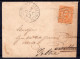 1882 3 OTT  C.20 SASS.39 "EFFIGIE DI UMBERTO I"USATO SU BUSTA DA S.GIUSTINA BELLUNESE X FELTRE  MOLTO BELLA - Storia Postale