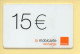 Mobicarte : Recharge 15 Euros / Orange / 06/2003 (voir Cadre Et Numérotation) - Kaarten Voor De Telefooncel (herlaadbaar)