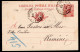 1903 13 AGO  C.10 SASS.C30-IDEM 03  "FLOREALE"USATO SU CARTOLINA POSTALE  X RIMINI  MOLTO BELLA - Storia Postale