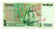 5000 Escudos Note - Billet De 5000 Escudos - Septembre 1997 - TB Fine Condition - Portogallo