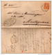 1891  LETTERA CON ANNULLO  VERONA + MONTAGNANA - Marcophilie