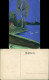 Ansichtskarte  Künstlerkarte - Handgefertigt - Schwäne Auf Dem See 1914 - 1900-1949