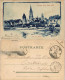 Ansichtskarte Ulm A. D. Donau Stadt Von Süden Blaudruck- Künstlerkarte 1900 - Ulm