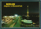 Ansichtskarte Berlin Congress- Und Messecentrum Bei Nacht, Funkturm 1990 - Charlottenburg