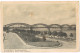 Postcard Warschau Warszawa Nowy Most Kolejowy/Eisenbahnbrücke 1940 - Polen