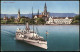 Ansichtskarte Konstanz Panorama-Stadtansicht Mit Bodensee Schiff Dampfer 1910 - Konstanz