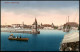 Ansichtskarte Konstanz Panorama-Ansicht Mit Personen Ruderboot Am Hafen 1910 - Konstanz