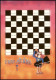 Schachbrett-Muster Motivkarte Aus Ungarn Thema Schach (Chess) 1990 - Contemporain (à Partir De 1950)