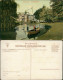 Postkaart Utrecht Utrecht Miliensingel - Fischer Auf Boot 1913 - Utrecht