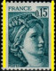 FRANCE - YT N° 1966a "Sabine De GANDON" 2 Bandes De Phosphore. SEULE PROPOSITION Sur DELCAMPE. - 1977-1981 Sabine Van Gandon