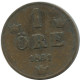 1 ORE 1891 SUECIA SWEDEN Moneda #AD412.2.E.A - Suecia
