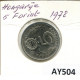 5 FORINT 1978 HUNGRÍA HUNGARY Moneda #AY504.E.A - Hungary