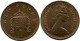 NEW PENNY 1971 UK GRANDE-BRETAGNE GREAT BRITAIN Pièce #AZ036.F.A - 1 Penny & 1 New Penny