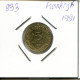 5 CENTIMES 1991 FRANCIA FRANCE Moneda #AN032.E.A - 5 Centimes
