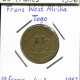 10 FRANCS 1957 TOGO Französisch WESTERN AFRICAN STATES Koloniale Münze #AM522.D.A - Other & Unclassified