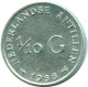 1/10 GULDEN 1966 NIEDERLÄNDISCHE ANTILLEN SILBER Koloniale Münze #NL12692.3.D.A - Antilles Néerlandaises