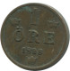 1 ORE 1898 SCHWEDEN SWEDEN Münze #AD239.2.D.A - Suède