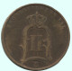 5 ORE 1890 SWEDEN Coin #AC641.2.U.A - Suède