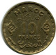 10 FRANCS 1951 MARRUECOS MOROCCO Islámico Moneda #AH679.3.E.A - Maroc