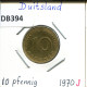10 PFENNIG 1970 J BRD DEUTSCHLAND Münze GERMANY #DB394.D.A - 10 Pfennig