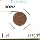 1 PFENNIG 1987 F BRD DEUTSCHLAND Münze GERMANY #DC092.D.A - 1 Pfennig