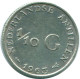 1/10 GULDEN 1963 NETHERLANDS ANTILLES SILVER Colonial Coin #NL12491.3.U.A - Antilles Néerlandaises