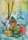 Buon Anno Natale BAMBINO Vintage Cartolina CPSM #PAW815.A - New Year