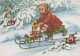 Neujahr Weihnachten KINDER Vintage Ansichtskarte Postkarte CPSM #PAW697.A - New Year