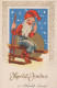 WEIHNACHTSMANN SANTA CLAUS Neujahr Weihnachten GNOME Vintage Ansichtskarte Postkarte CPSMPF #PKD989.A - Santa Claus