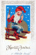 WEIHNACHTSMANN SANTA CLAUS Neujahr Weihnachten GNOME Vintage Ansichtskarte Postkarte CPSMPF #PKD989.A - Santa Claus