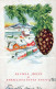 Buon Anno Natale CHIESA Vintage Cartolina CPSMPF #PKD552.A - Nouvel An