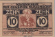 10 HELLER 1920 Stadt NUSSENDORF-ARTSTETTEN Niedrigeren Österreich #PE442 - [11] Local Banknote Issues