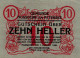 10 HELLER 1920 Stadt NUSSDORF AM ATTERSEE Oberösterreich Österreich Notgeld Papiergeld Banknote #PG958 - [11] Local Banknote Issues