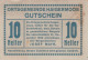 10 HELLER 1920 Stadt Haigermoos Oberösterreich Österreich Notgeld Papiergeld Banknote #PG848 - [11] Emisiones Locales