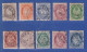 Norwegen 1878 Freimarken Posthorn Mi.-Nr. 22-31 Satz Kpl. Gestempelt - Other & Unclassified