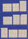 DDR 1953 Dauerserie 5-Jahresplan Mi.-Nr. 362-79 Satz 18 Werte VIERERBLOCKS **  - Unused Stamps