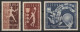 1939 - LITUANIE - SERIE COMPLETE BASKET N° 370/372  * MLH - COTE = 32.5 EUR. - Lituania