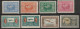 1921 - LITUANIE - SERIE COMPLETE POSTE AERIENNE N°8/14 **/* MNH/MLH + 12a NON DENTELE ** MNH - COTE = 87.5+ EUR. - Lituania