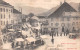 Suisse - FR - BULLE - Rue De Gruyères - Marché, Hôtel Du Cheval Blanc - Précurseur Voyagé 1904 (2 Scans) Villeurbanne - Bulle