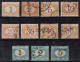 Italie - 1870 - Y&T - Taxe 11 Timbres Oblitérés Entre Les N° 3 Et 17 - Taxe