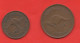 Australia 1 + 1/2 Penny Australie King Georgius VI° Bronze Coin - Penny