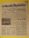 Hebdo Les Nouvelles Mayennaises. Chateau-Gontier Laval. N° 57 Du 21 Octobre 1945.  Tanguy-prigent Lacoste De Gaulle - Pays De Loire