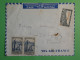 DN9 AOF COTE D IVOIRE    BELLE  LETTRE  1945   A PARIS FRANCE  +SURCHARGE ROUGE + AFF.  INTERESSANT++ - Brieven En Documenten