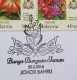 Malaysia Garden Flowers New Definitive Issue Johor Sultan 2016 Flower Flora Plant (FDC Pair) *concordance PMK *rare - Malaysia (1964-...)