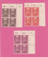 EUROPA 1957 EN BLOCS DE 4 NEUFS SANS CHARNIERES. - Unused Stamps