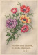 FLOWERS Vintage Postcard CPA #PKE689.GB - Blumen